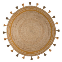 Kusový koberec Lunar Jute Circle Ochre Rozmery koberca: 150x150 kruh