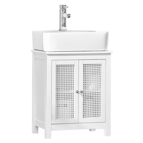 SoBuy BIELA skrinka pod umývadlo 48x31x60cm