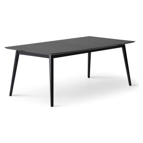 Čierny rozkladací jedálenský stôl s čiernou doskou 100x210 cm Meza – Hammel Furniture