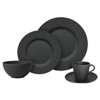 Villeroy & Boch Jedálenská súprava Manufacture Rock Black, 20 ks