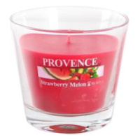 Provence Vonná sviečka v skle PROVENCE 35 hodín jahoda a melón