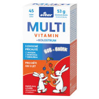 VITAR Kids multivitamín + kolostrum 45 tabliet