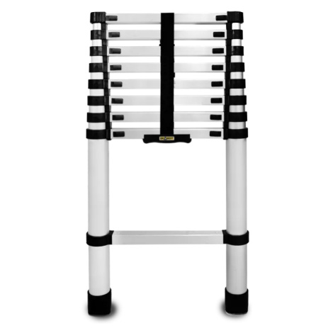 Hliníkový teleskopický rebrík, 9 stupňov, 2,6 m, max. záťaž 125 kg AHProfi