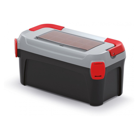 Kufr na nářadí SMARTTIX 50 x 25,1 x 24,3 cm černo-šedo-červený Prosperplast
