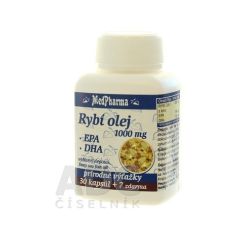 MedPharma RYBI OLEJ 1000 mg - EPA, DHA