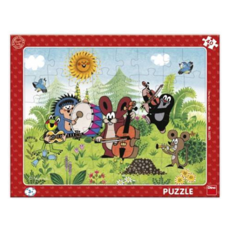 Puzzle doskové Krtko a kapela 29x37cm 40 dielikov vo fólii