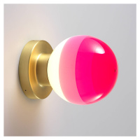 MARSET Dipping Light A2 LED svetlo ružová/mosadz