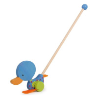 Small foot Ťahacie hračky kolísajúca sa kačička modrá