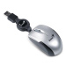 Genius Myš Micro Traveler V2, 1200DPI, optická, 3tl., drátová USB, stříbrná, Micro