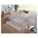 Kusový koberec Twin Supreme 103860 Biri Black/Cream – na ven i na doma - 120x170 cm NORTHRUGS - 