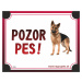 HP product for Happy Pets Tabulka "POZOR PES"  - nemecky ovciak