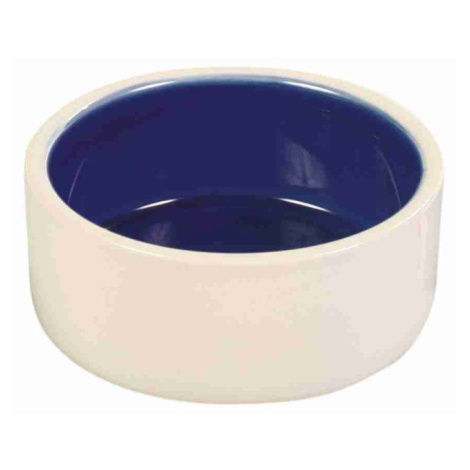 Trixie Bowl, ceramic, 1 l/ř 18 cm, cream/blue