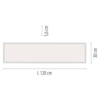 Stropné LED svietidlo Q-FLAG 120x30 cm, Smart Home