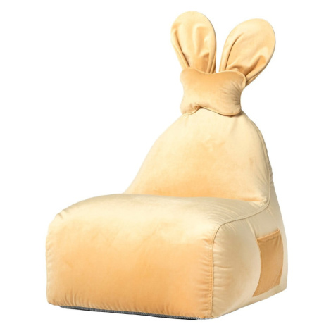 Žltý detský sedací vak Funny Bunny – The Brooklyn Kids