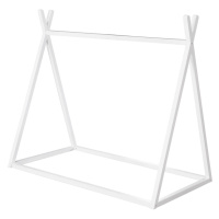 Biela domčeková detská posteľ 70x140 cm Montessori – Roba