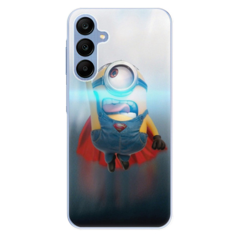 Odolné silikónové puzdro iSaprio - Mimons Superman 02 - Samsung Galaxy A25 5G