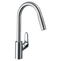 Hansgrohe Focus M41, drezová batéria Focus s výsuvnou spŕškou, sBox, EcoSmart, chrómová, HAN-738