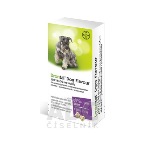 Drontal Dog Flavour 150/144/50 mg tablety