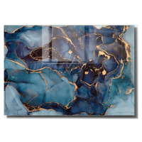 Sklenený obraz 70x50 cm Dark Marble - Wallity