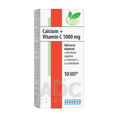 GENERICA Calcium + Vitamin C 1000 mg