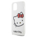 Plastové puzdro Hello Kitty na Apple iPhone 12/12 Pro HKHCP12MHCKHST IML Head Logo biele