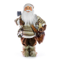 Dekorácia MagicHome Vianoce, Santa so sekerou, 061 cm
