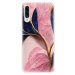 Odolné silikónové puzdro iSaprio - Pink Blue Leaves - Samsung Galaxy A30s
