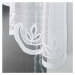 Biela žakarová záclona POLA 300x120 cm