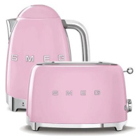 Rychlovarná konvica SMEG 50's Retro Style 1,7 l LED indikátor ružová + hriankovač SMEG 50's Retr