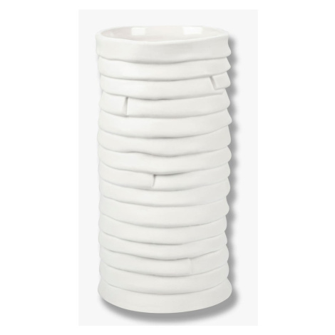 Biela porcelánová ručne vyrobená váza Ribbon – Mette Ditmer Denmark