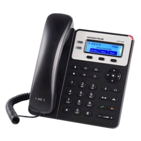 Telefón Grandstream GXP1625 VoIP telefon - 2x SIP účet, HD audio, 3 program.tlačítka, switch 2xL