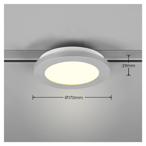 LED stropné svietidlo Camillus DUOline, Ø 17 cm, titán TRIO