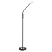 Čierna LED stmievateľná stojacia lampa (výška 150 cm) Dent – ​​Fischer & Honsel