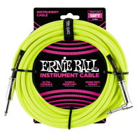 Ernie Ball 18' Braided Cable Neon Yellow