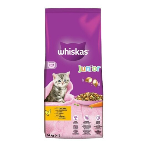 Whiskas Suché 14kg - Junior Kuracie