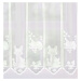 Záclona žakárová, Líšky vitrážka metráž, biela 60 cm