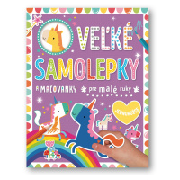 Velké samolepky a omalovánky pre malé ruky Jednorožce