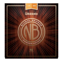 D'Addario NB1256 Nikel Bronze Acoustic Light Top / Medium Bottom