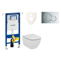 Cenovo zvýhodnený závesný WC set Geberit do ľahkých stien / predstenová montáž + WC Ideal Standa