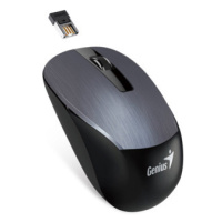 Genius Myš NX-7015, 1600DPI, 2.4 [GHz], optická, 3tl., bezdrátová USB, šedá, AA