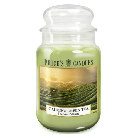 PRICE´S MAXI sviečka ve skle Calming Green Tea - horenie 150h