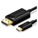 UGREEN USB-C/DisplayPort kábel, 1,5 metra, čierny
