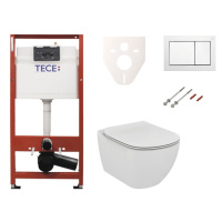Cenovo zvýhodnený závesný WC set TECE do ľahkých stien / predstenová montáž + WC Ideal Standard 
