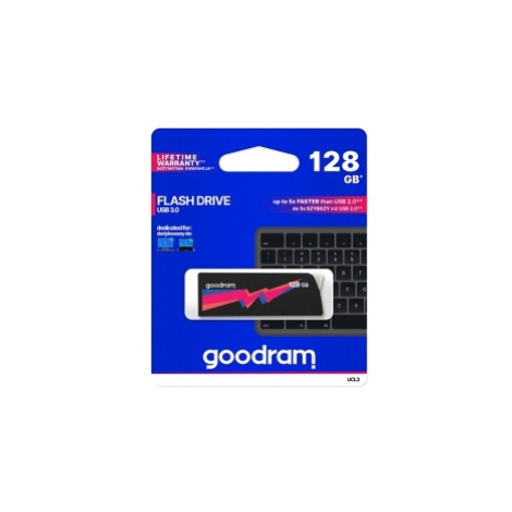 GOODRAM USB kľúč UCL3 128GB, USB 3.0 (3.2 Gen 1), čierny