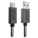 Next One USB-A to Lightning Metallic Cable 1m sivý