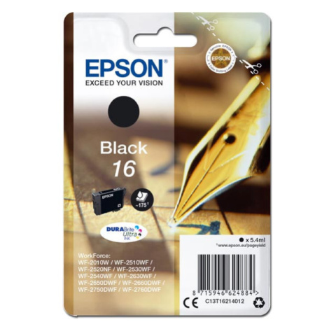 Epson 16 C13T16214012 černá (black) originálna cartridge