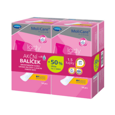 MOLICARE Premium lady pad 1,5 kvapky duopack 2 x 14 ks set