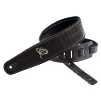 Ortega Leather Strap Dark Brown Croco