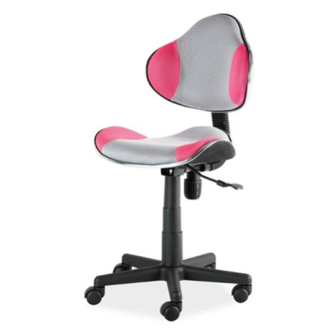 Sconto Detská stolička SIGQ-G2 sivá/ružová Houseland