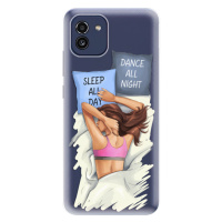 Odolné silikónové puzdro iSaprio - Dance and Sleep - Samsung Galaxy A03